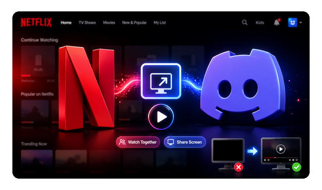 Stream Netflix on Discord