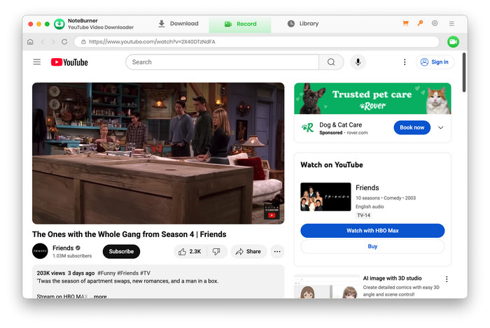 record search video